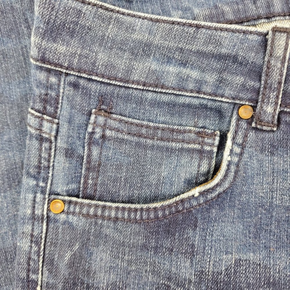 Zara Man Denim Wear Skinny Camo Jeans Blue Mens 32 - Picture 3 of 9